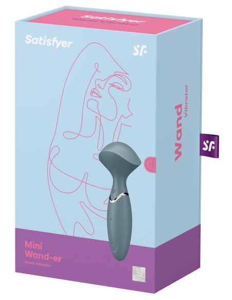 Wand Mini Wand-Er Satisfyer Gris Wand Mini Wand-Er Satisfyer Gris