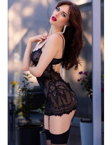 Ensemble Terenia 3 Pièces Noir - Guêpières et Corsets - 3