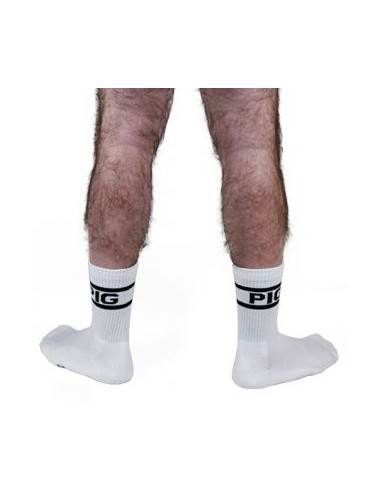 Chaussettes blanches PIG x 2 Paires