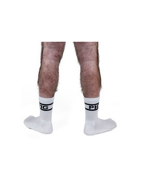 Chaussettes blanches PIG x 2 Paires