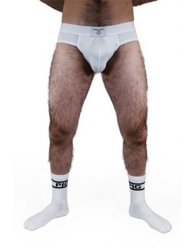 Chaussettes blanches PIG x 2 Paires