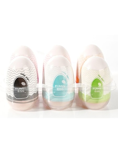 Masturbateurs Oeufs Funny Egg x6 Masturbateurs Oeufs Funny Egg x6