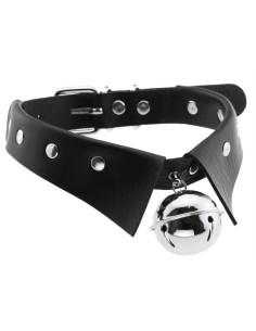 Collier ras de cou avec Grelot Jing Noir