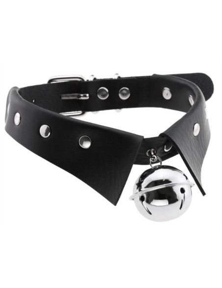 Collier ras de cou avec Grelot Jing Noir Collier ras de cou avec Grelot Jing Noir