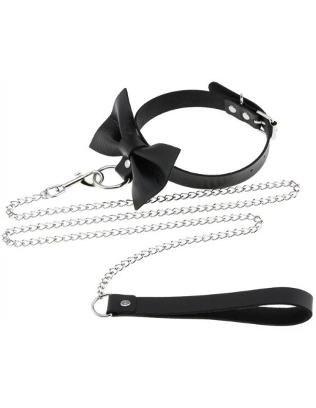 Collier Laisse Bowy Slave Noir