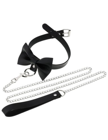 Collier Laisse Bowy Slave Noir