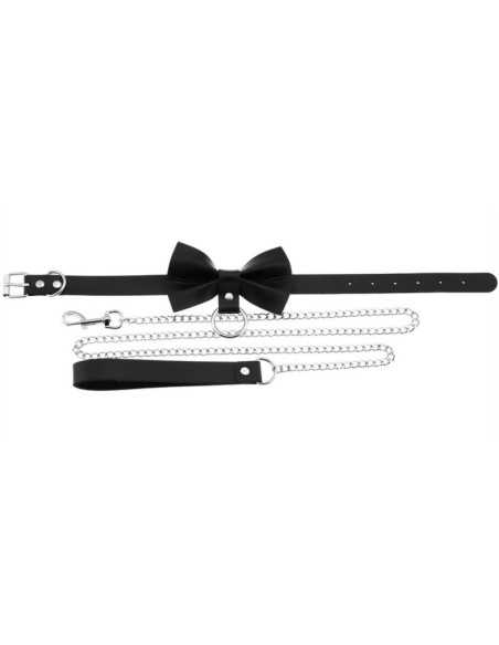 Collier Laisse Bowy Slave Noir