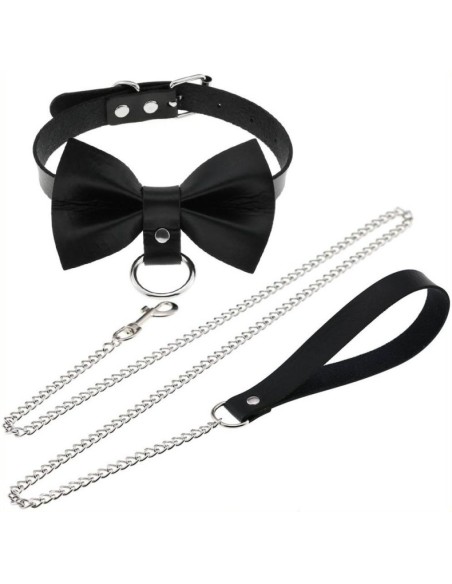 Collier Laisse Bowy Slave Noir