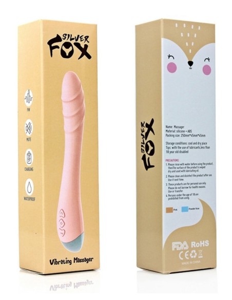 Vibro Point G Fox Lindo 14 x 3cm Rose