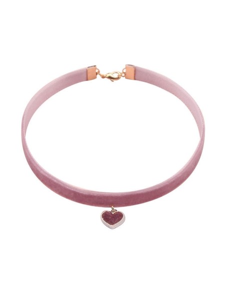 Ras de cou Lotus Heart Rose