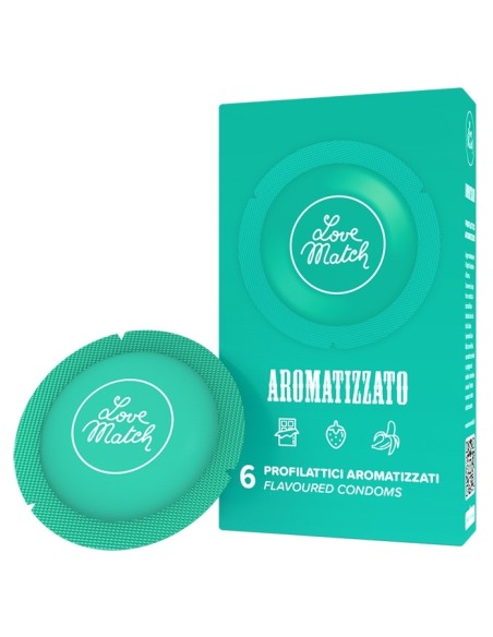 Préservatifs aromatisés Aromatizzato x6