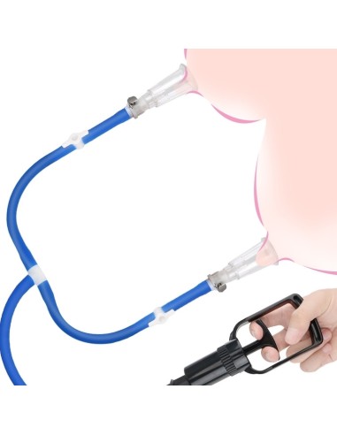 Pompe pour tétons LUV ENHANCE Double Cup Bleu