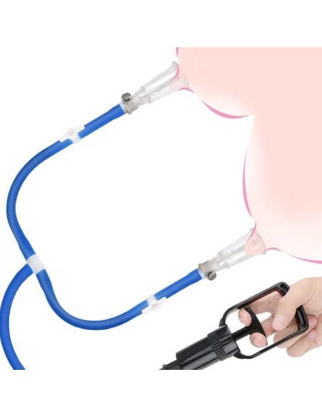 Pompe pour tétons LUV ENHANCE Double Cup Bleu