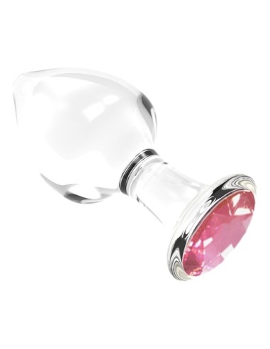 Plug Bijou en verre Diamond Glassy M 7.5 x 3.4cm