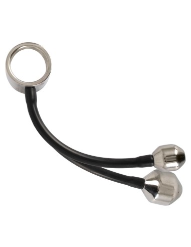 Cockring + Plugs lestés en métal Heavy Ring 840gr