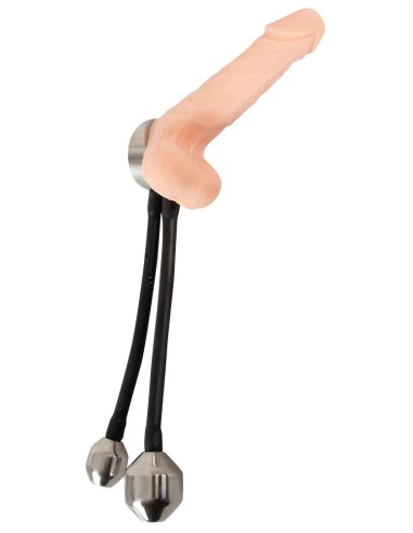 Cockring + Plugs lestés en métal Heavy Ring 840gr