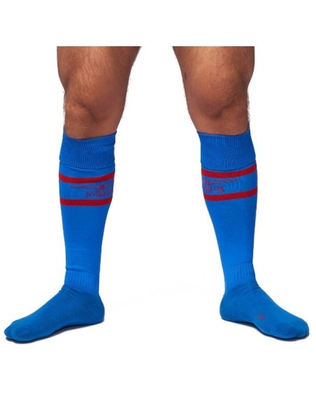 Chaussettes hautes Urban Football Socks Bleu-Rouge