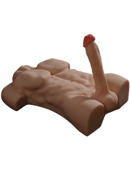 Masturbateur Buste et Pénis articulé Torso Man Sexe de 20cm