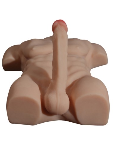 Masturbateur Buste et Pénis articulé Torso Man Sexe de 20cm