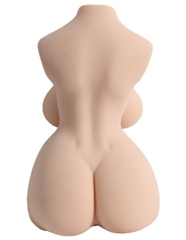 Masturbateur Buste avec Pénis articulé Shemale Sexe de 17cm