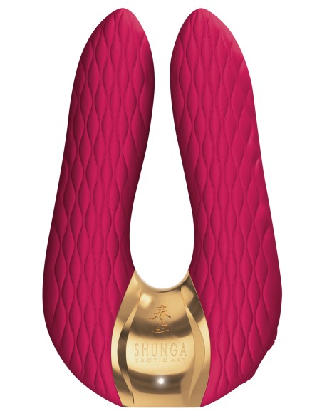 Double stimulateur intime Shunga AIKO Framboise