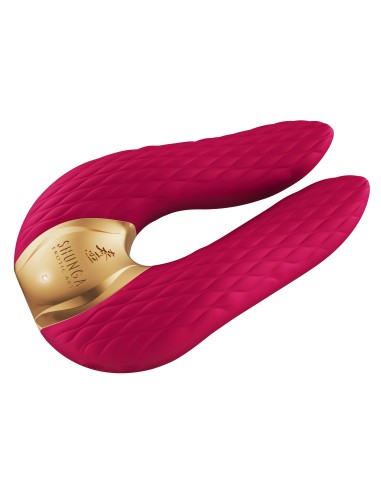 Double stimulateur intime Shunga AIKO Framboise