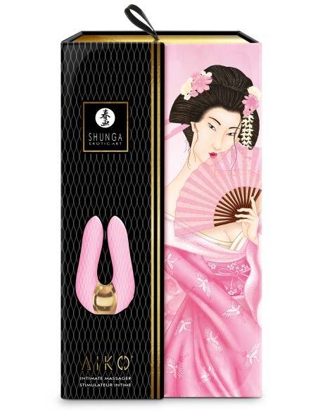Double stimulateur intime Shunga Aiko Rose