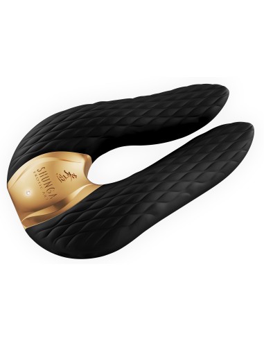 Double stimulateur intime Shunga Aiko Noir