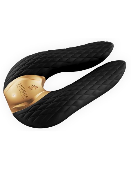 Double stimulateur intime Shunga Aiko Noir