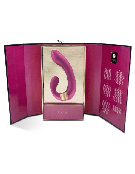 Double Stimulateur intime Shunga Miyo Framboise