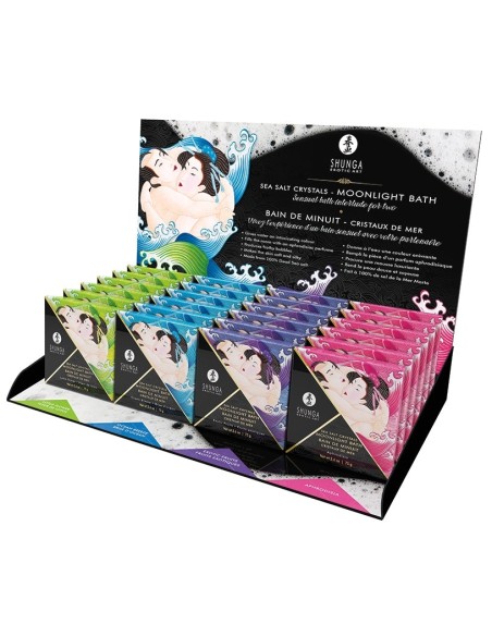 Présentoir avec Sels de Bain Shunga 24 pièces