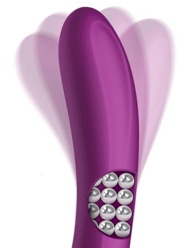 Vibro Rabbit Rotating Double 10 x 3.5cm Violet