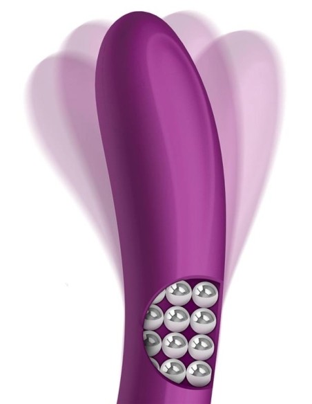 Vibro Rabbit Rotating Double 10 x 3.5cm Violet