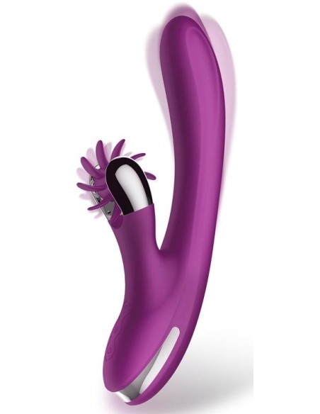 Vibro Rabbit Vibrating Double 10 x 3.5cm Violet Vibro Rabbit Vibrating Double 10 x 3.5cm Violet