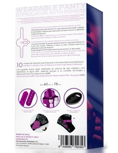 Stimulateur de clitoris Panty Violet Stimulateur de clitoris Panty Violet