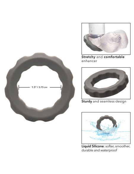 Cockring Silicone Erect Ring Alpha 37mm Gris Cockring Silicone Erect Ring Alpha 37mm Gris