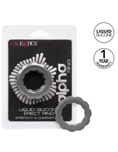 Cockring Silicone Erect Ring Alpha 37mm Gris Cockring Silicone Erect Ring Alpha 37mm Gris