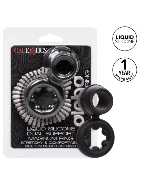 Ballstretcher Silicone Magnum Alpha Noir