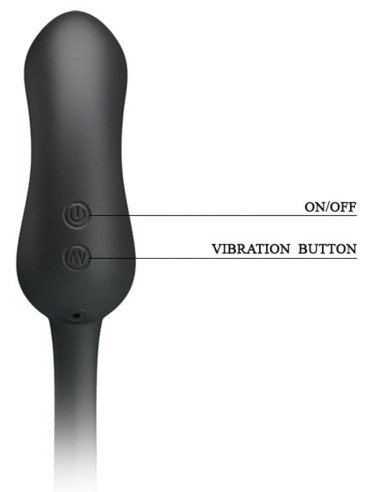 Gaine de pénis + Plug vibrant Hercules Pretty Love