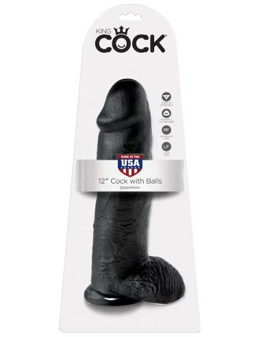 Gode King Cock 27 x 8 cm Noir