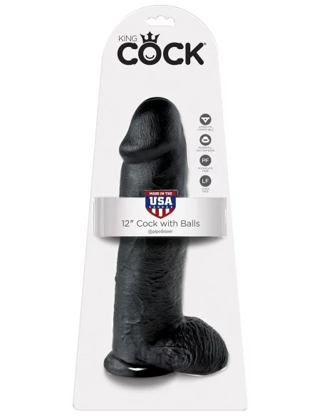 Gode King Cock 27 x 8 cm Noir