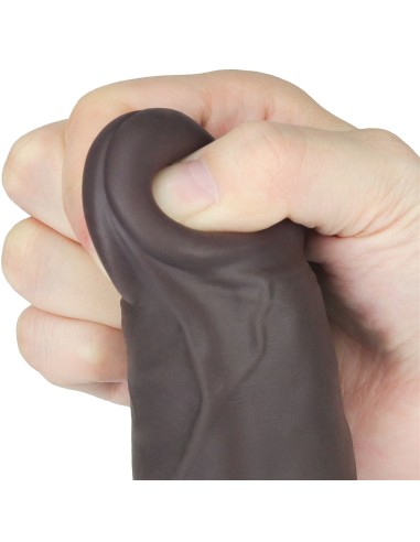 Gode vibrant rotatif Rotacock 22 x 5cm Marron