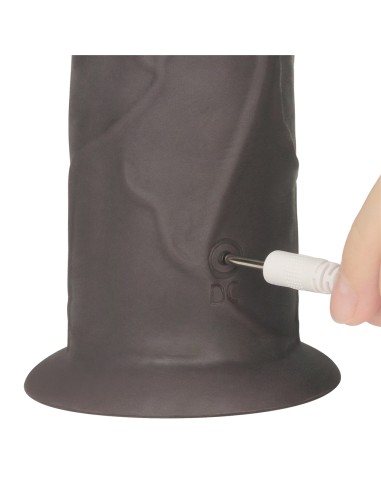 Gode vibrant rotatif Rotacock 22 x 5cm Marron