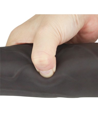 Gode vibrant rotatif Rotacock 22 x 5cm Marron