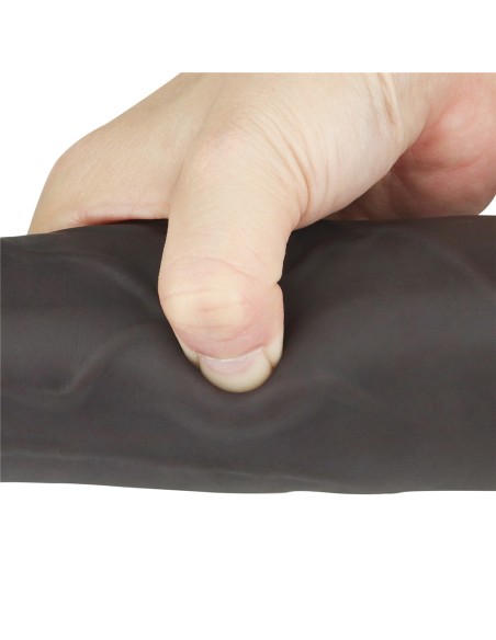 Gode vibrant rotatif Rotacock 22 x 5cm Marron