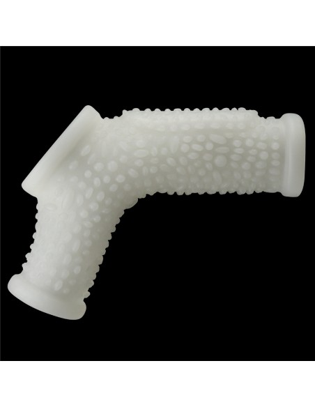 Gaine de pénis Vibrante avec Ballstretcher Knights Ring Best Drip 10cm