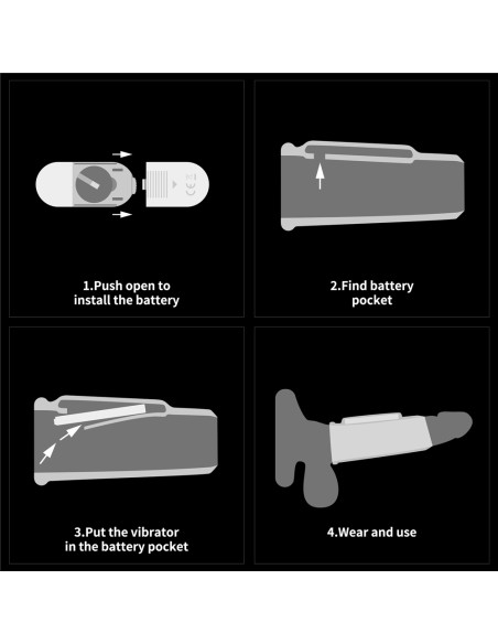 Gaine de pénis vibrante Knights Ring Drip 10cm