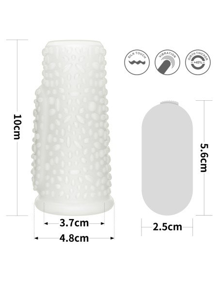 Gaine de pénis vibrante Knights Ring Drip 10cm