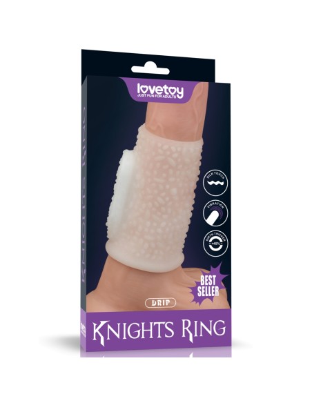 Gaine de pénis vibrante Knights Ring Drip 10cm