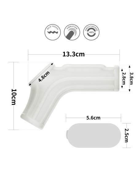 Gaine de pénis vibrante et Ballstretcher Knights Ring Best Ridge 10cm